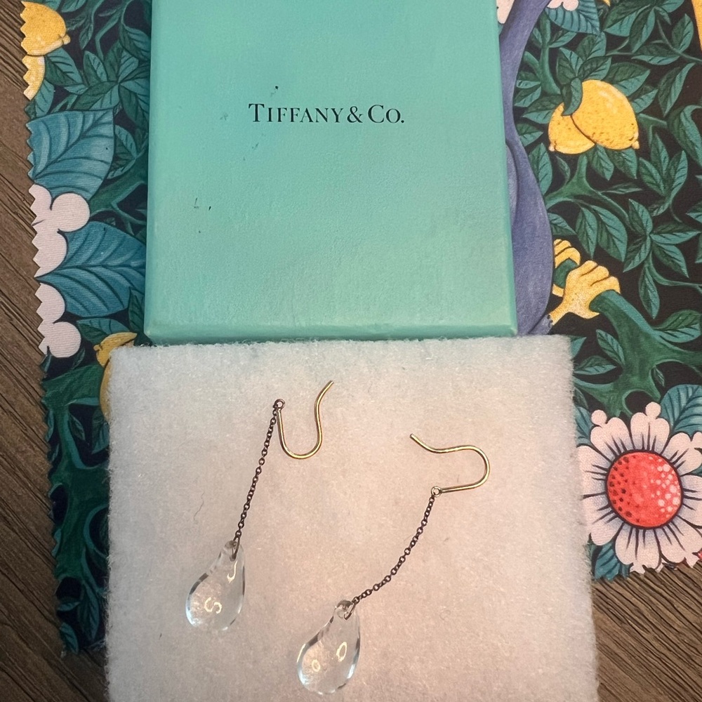TIFFANY & CO.
Crystal Elsa Peretti Teardrop Earrings